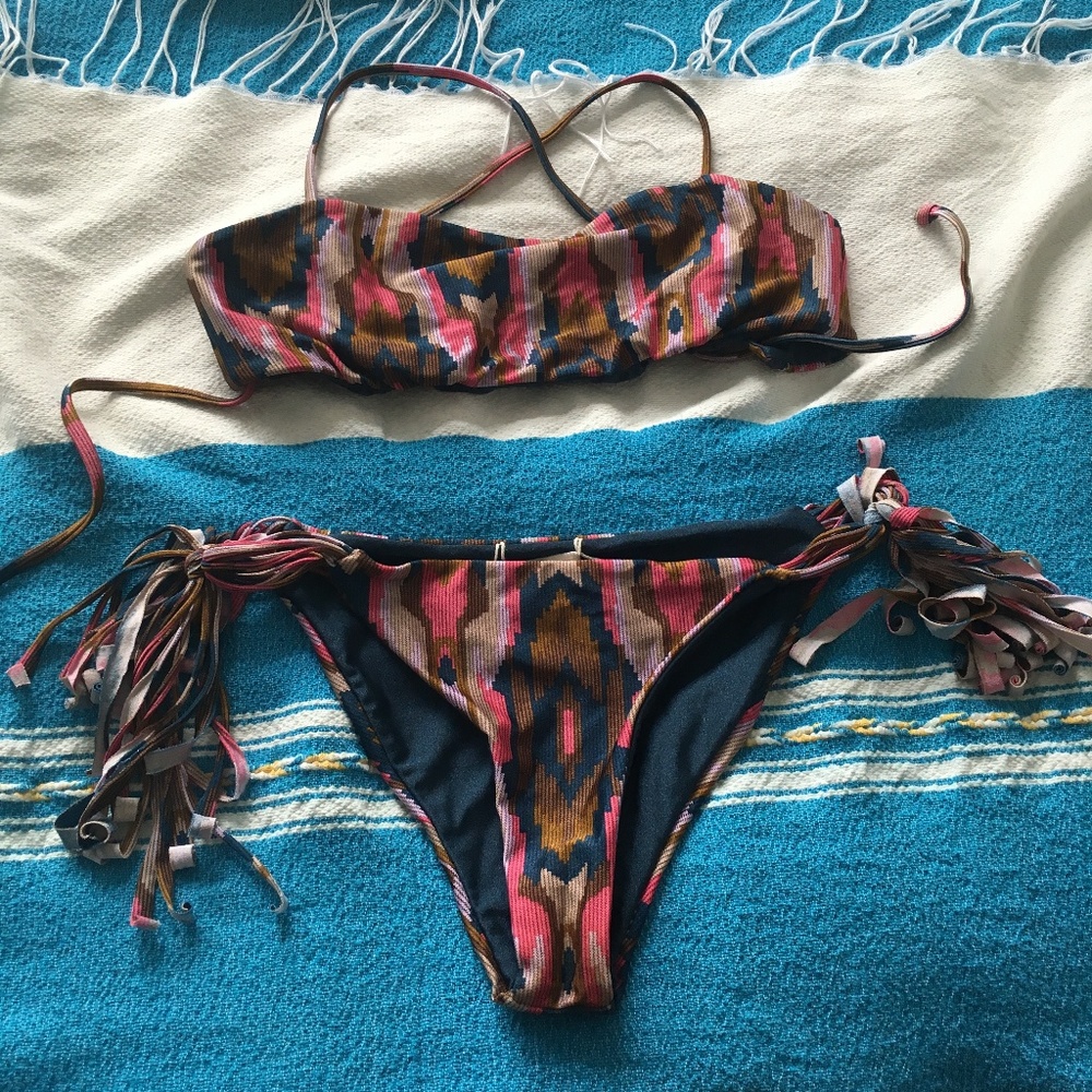 Cheeky bikini bottom and matching top